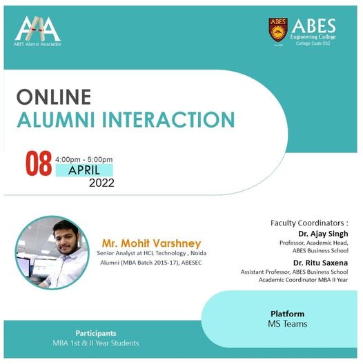 Online Alumni Talk